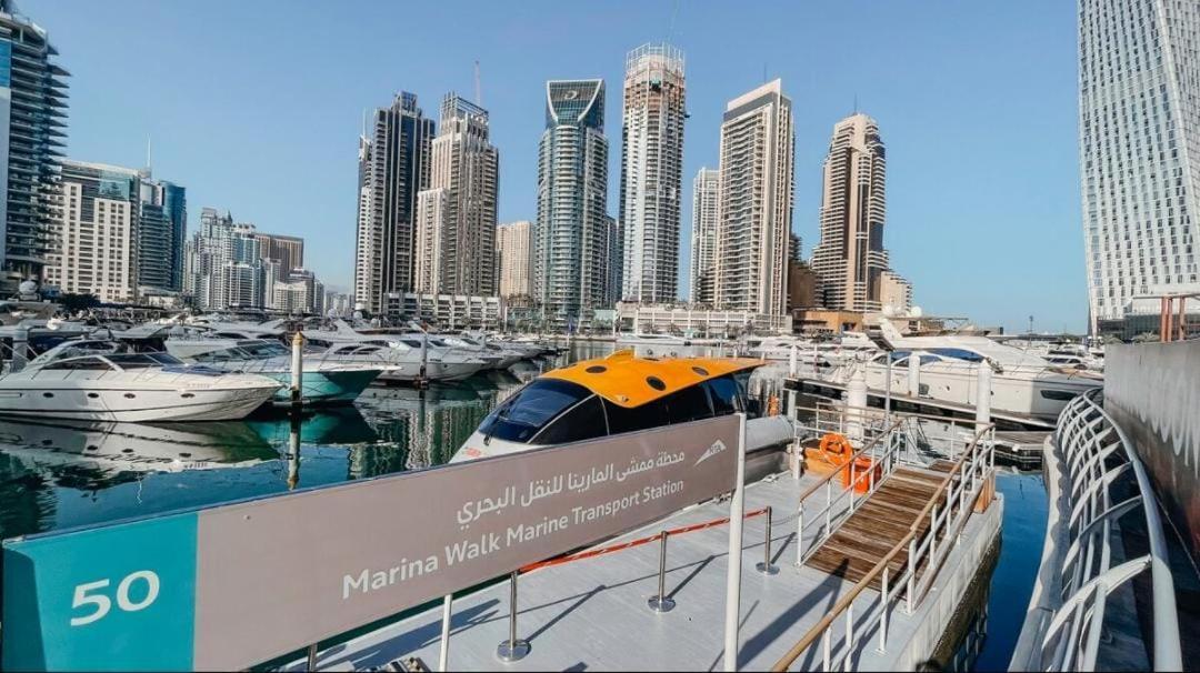 High Floor With City Skyline & Burj Khalifa View 3 Bedroom Unit Marina ドバイ エクステリア 写真